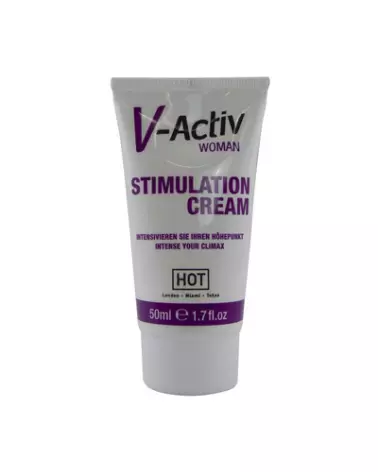 Image de la Crème Stimulante V-Activ HOT pour augmentation de la libido féminine 50ml-1