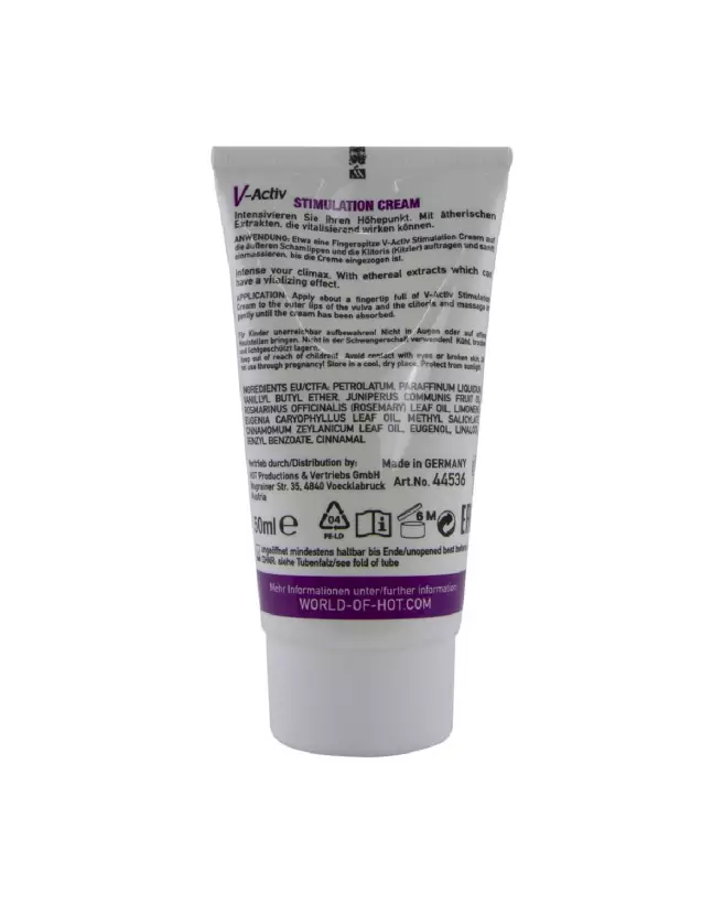 Image de la Crème Stimulante V-Activ HOT pour augmentation de la libido féminine 50ml-4