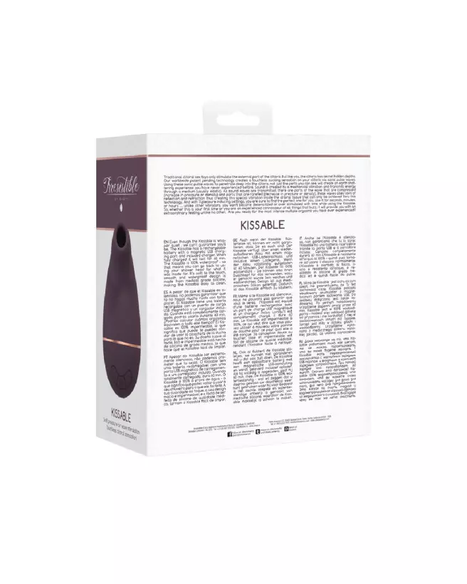 Image du Kissable Sucking Vibrator par Irresistible Shots, stimulateur clitoridien sans contact-3