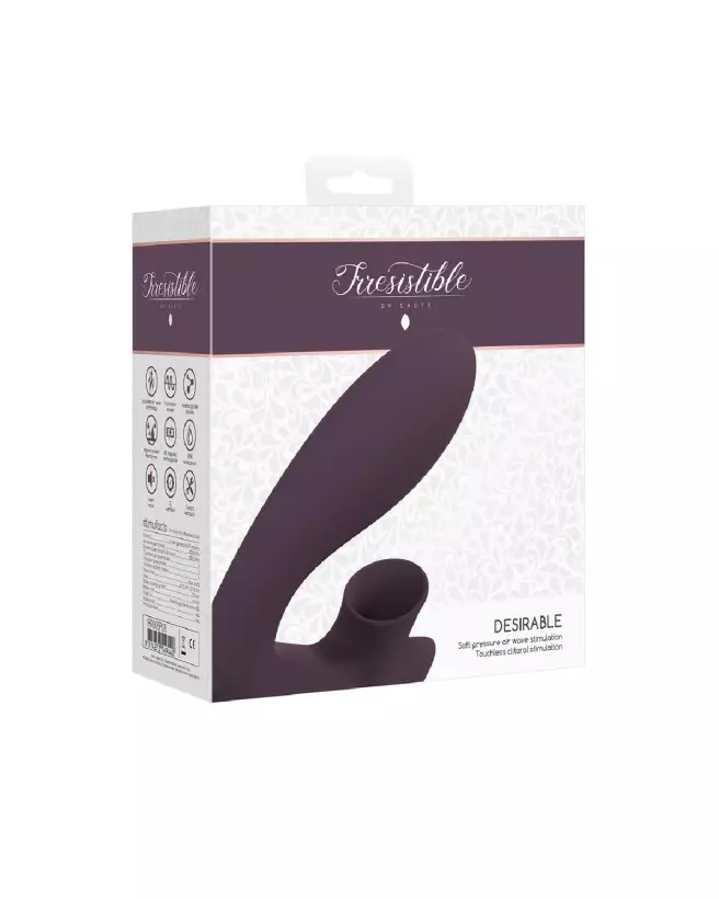 Image du stimulateur clitoridien Irresistible Bendable Air Pulse Vibrator de Shots-2