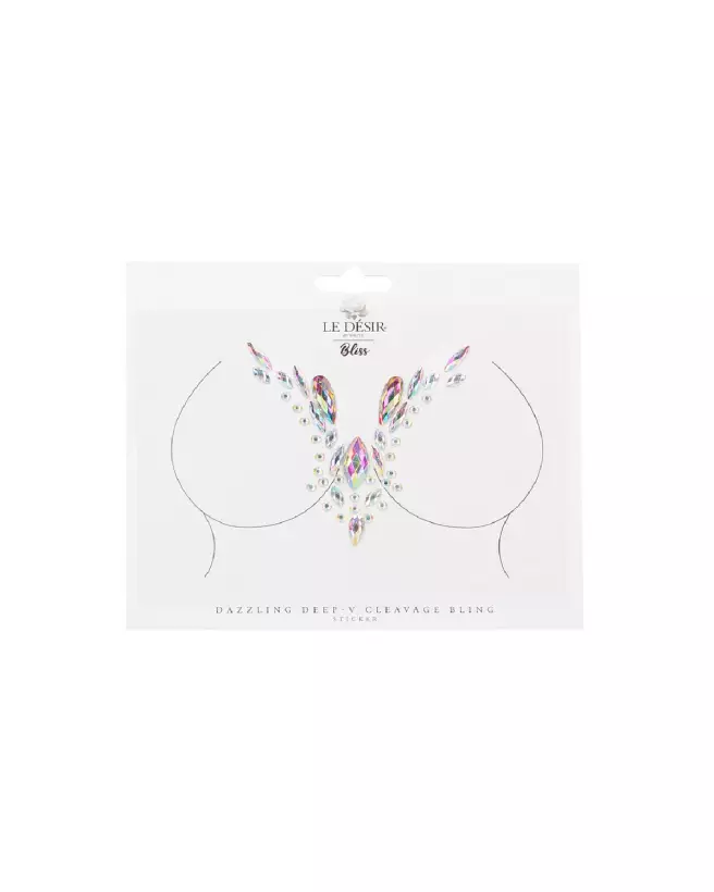 Sticker décolleté brillant Dazzling Deep-V par Le Désir by Shots-2