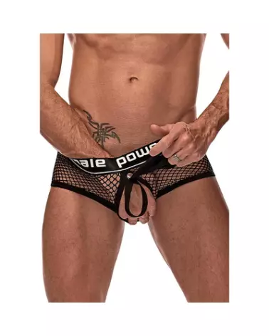 Mini Cock Ring Short Noir Taille L par Male Power - Confort et Style-1
