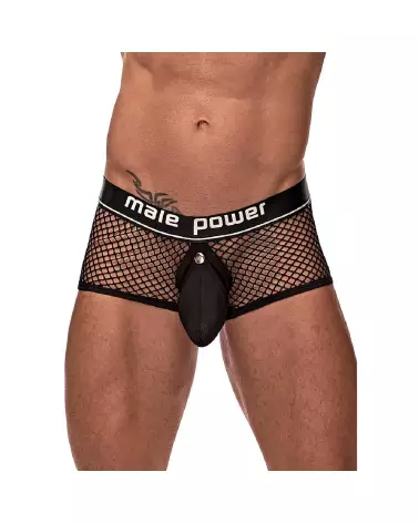 Mini Cock Ring Short Noir Taille L par Male Power - Confort et Style-3