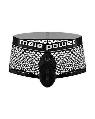 Mini Cock Ring Short Noir Taille L par Male Power - Confort et Style-5
