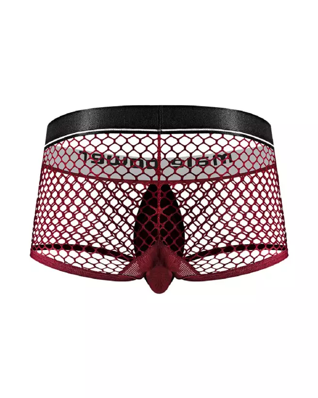 Mini Cock Ring Short Burgundy Taille S par Male Power - Jockstrap Confort et Style-6