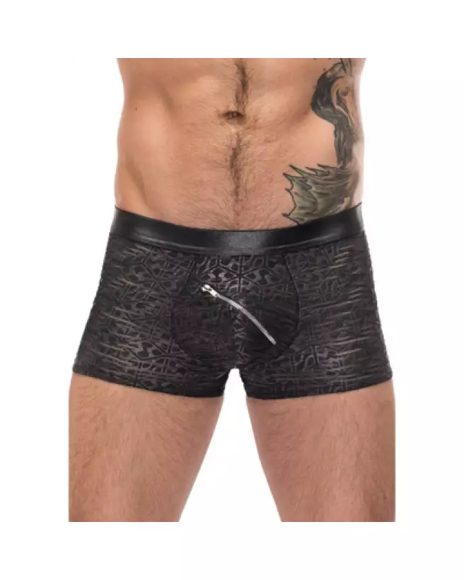 Image du Zip Pouch Short Noir Taille M par Male Power, Jockstrap sportif et élégant-1