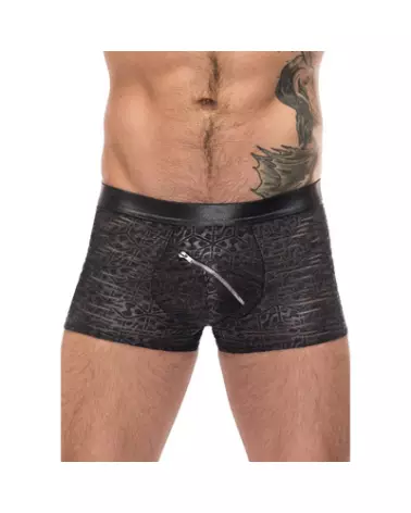 Image du Zip Pouch Short Noir Taille M par Male Power, Jockstrap sportif et élégant-1