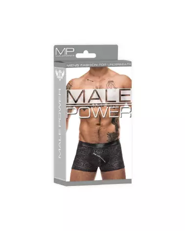 Image du Zip Pouch Short Noir Taille M par Male Power, Jockstrap sportif et élégant-2