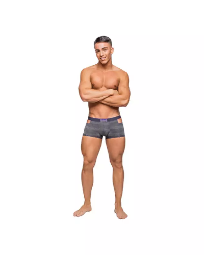 Heather Haze Cutout Shorts XL Male Power Jockstraps-1