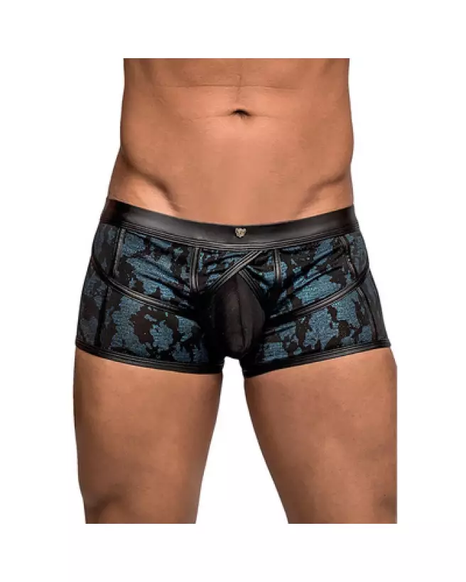 Image Jockstrap Strappy Short Bleu Noir Taille S Male Power-1