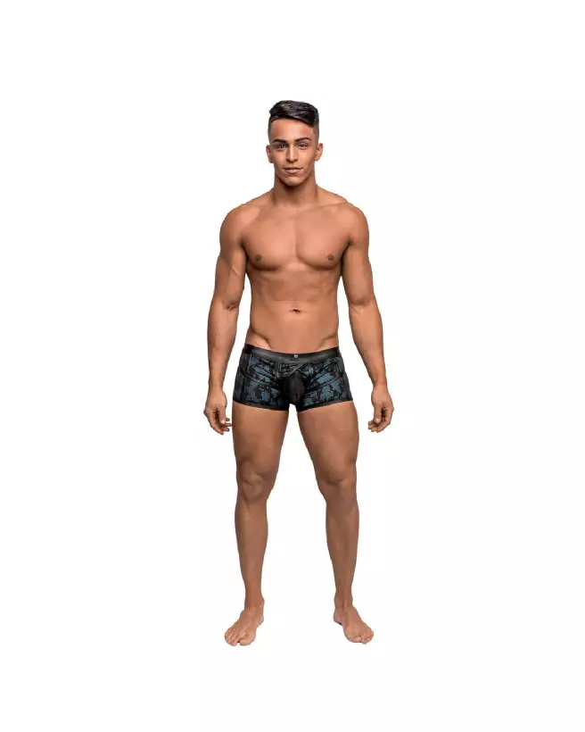 Image Jockstrap Strappy Short Bleu Noir Taille S Male Power-4