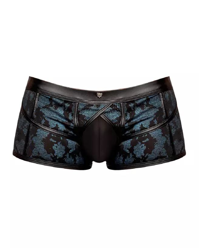 Image Jockstrap Strappy Short Bleu Noir Taille S Male Power-6