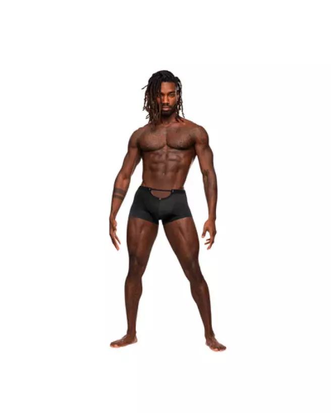 Mini Short XL Noir Male Power Jockstrap Confortable et Élégant-1