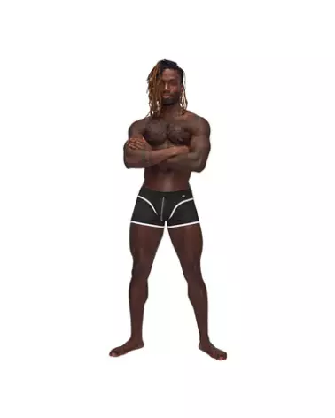 Image Mini Short Noir Taille L Male Power - Jockstrap élégant et confortable-1