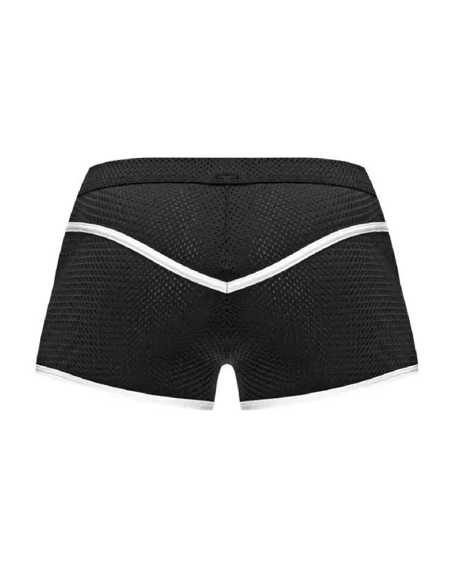Image Mini Short Noir Taille L Male Power - Jockstrap élégant et confortable-6