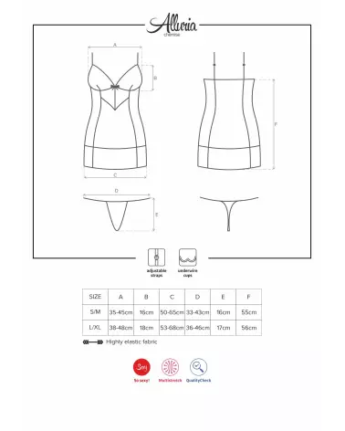 Nuisette Alluria Obsessive noire - Élégance et confort en lingerie fine-7