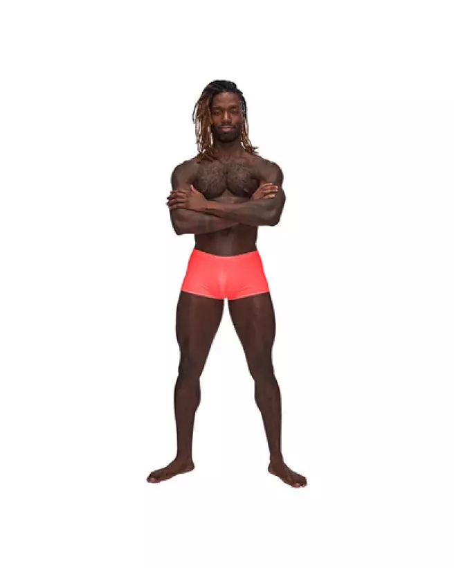 Barely There Mini Short XL Male Power Jockstrap en action-1