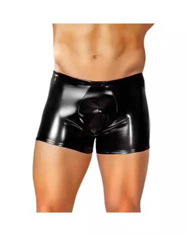 Male Power Black Zippered Shorts Size L Jockstraps Comfort Fit Secure Pockets-1