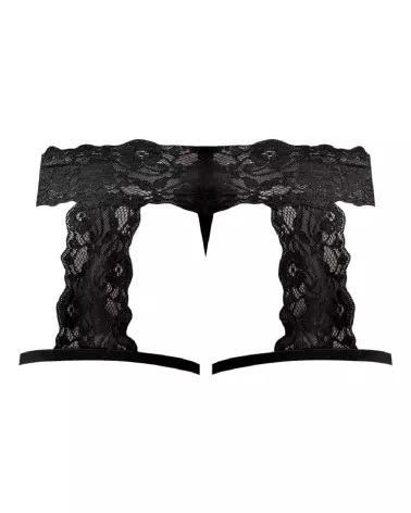 G-String Garter Short L/XL Noir - Jockstrap Male Power élégant et sexy-4