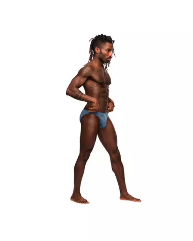 Jockstrap Moonshine Blue S/M de Male Power en action-1