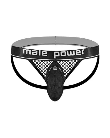 Image du Cock Ring Jock L/XL Noir par Male Power - Jockstrap élégant et confortable-5
