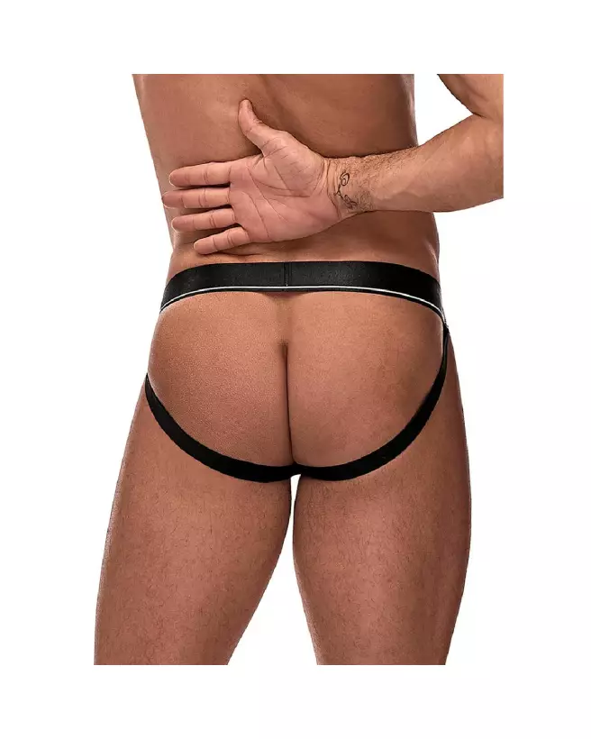 Cock Ring Jock S/M Noir par Male Power en lingerie masculine-3