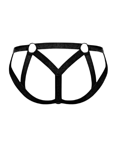 Image du Strappy Ring Jock S/M Noir par Male Power, jockstrap confortable et stylé-5