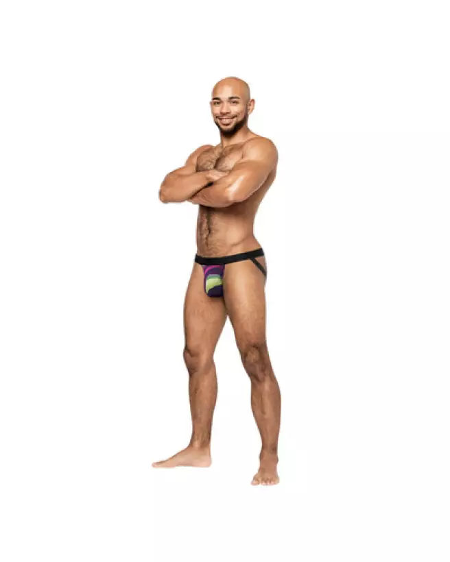 Image du Strappy Ring Jock S/M Pride par Male Power - Jockstrap coloré et confortable-1