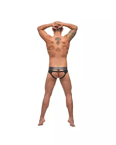 Photo Male Power Cut Out Jock L/XL, jockstrap noir confortable et stylé-5