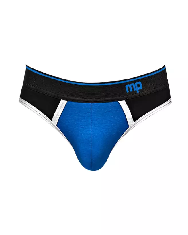 Image du Panel Jock L/XL Black/Blue de Male Power, Jockstrap confortable et stylé-4