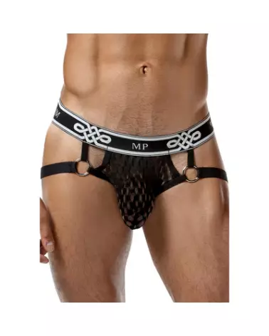 Image Jock Ring S/M Noir Male Power - Jockstrap élégant et confortable-1