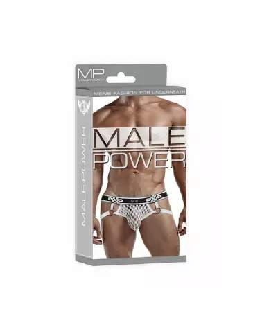 Image Jock Ring S/M Blanc Male Power - Jockstrap confortable et stylé-2