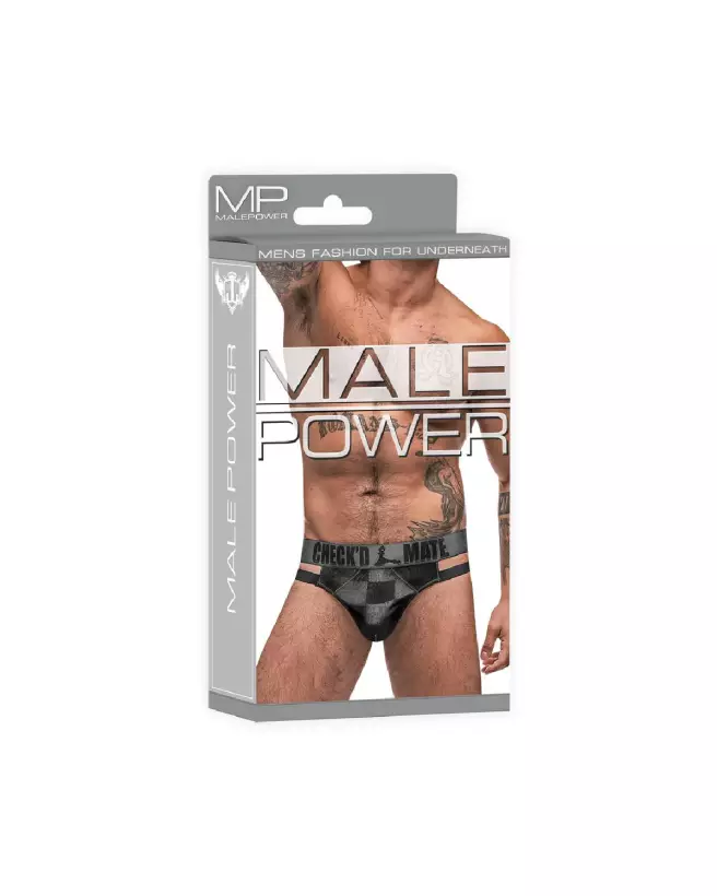 Cutout Thong S/M Black de Male Power - Jockstrap élégant et confortable-2
