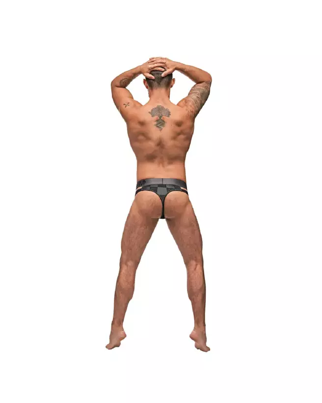 Cutout Thong S/M Black de Male Power - Jockstrap élégant et confortable-5