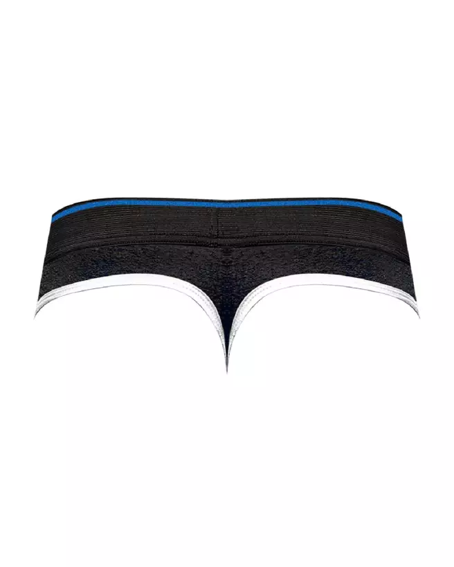 Image du Panel Thong Jockstrap S/M Noir et Bleu par Male Power-6