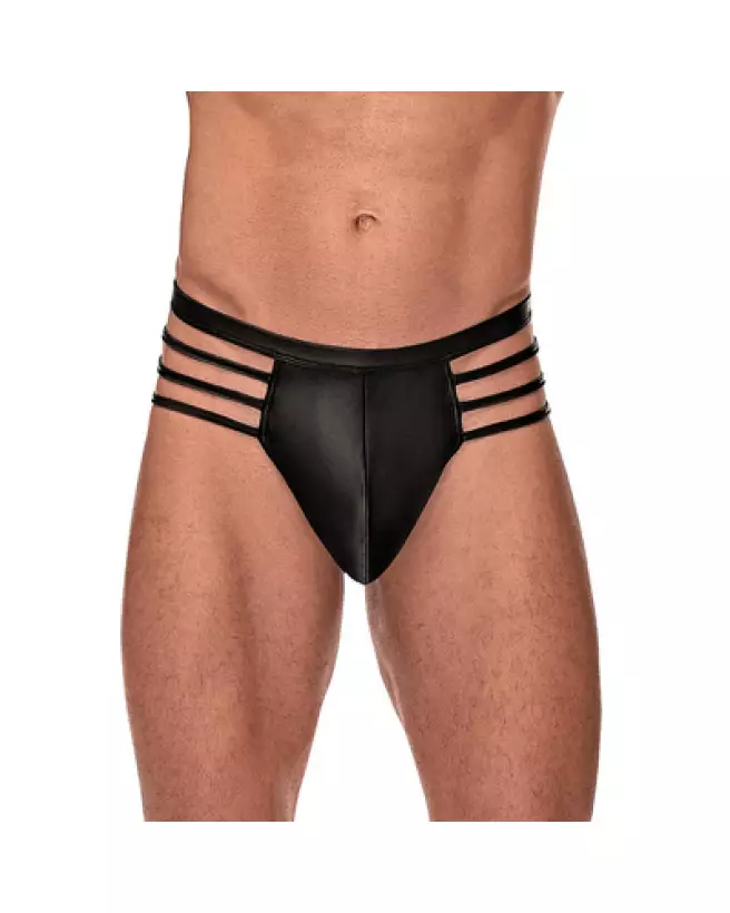 Thong Male Power noir taille L/XL jockstrap élégant et confortable pour homme-1