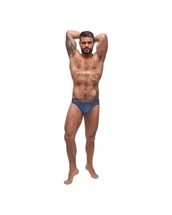 Photo de l'Enhancer Thong Antique Blue L/XL par Male Power-1