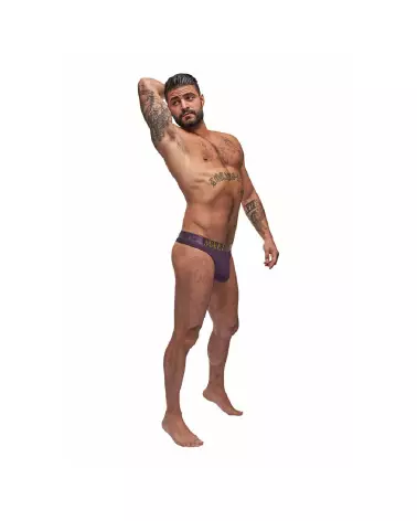 Image du Enhancer Thong Eggplant L/XL de Male Power, Jockstrap confortable et stylé pour hommes-2