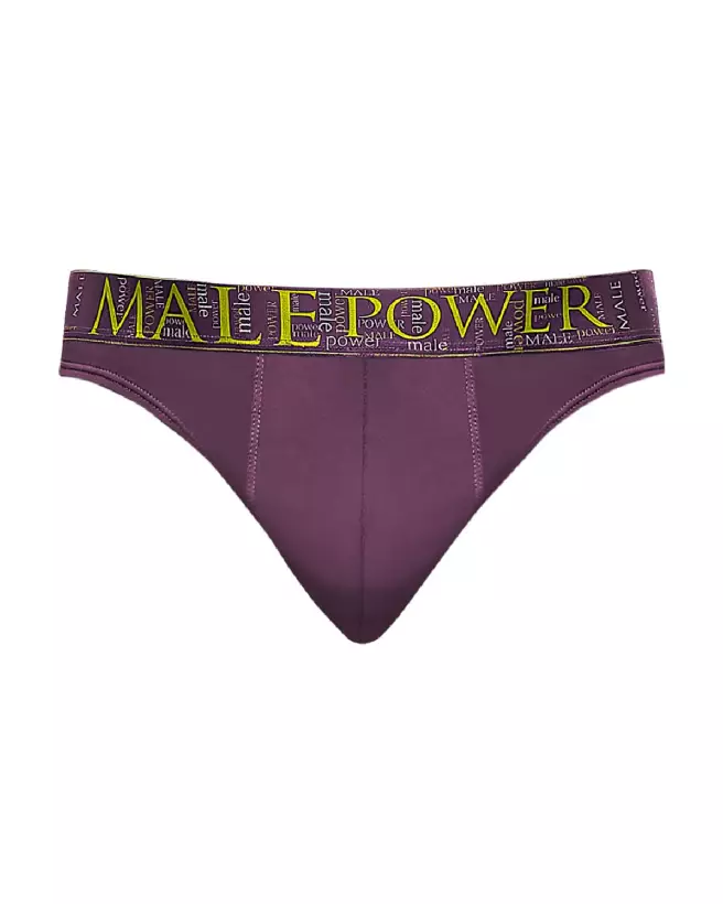 Image du Enhancer Thong Eggplant L/XL de Male Power, Jockstrap confortable et stylé pour hommes-4