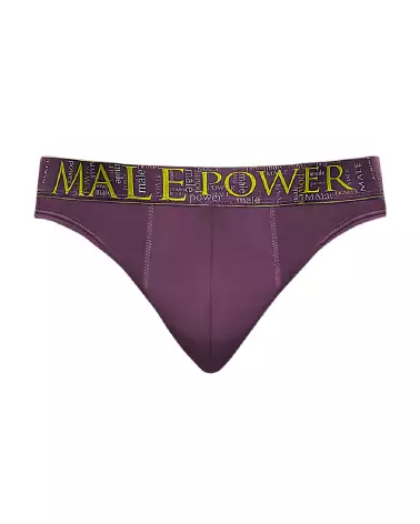 Image du Enhancer Thong Eggplant L/XL de Male Power, Jockstrap confortable et stylé pour hommes-4