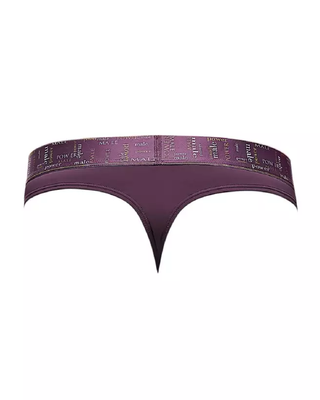 Image du Enhancer Thong Eggplant L/XL de Male Power, Jockstrap confortable et stylé pour hommes-6