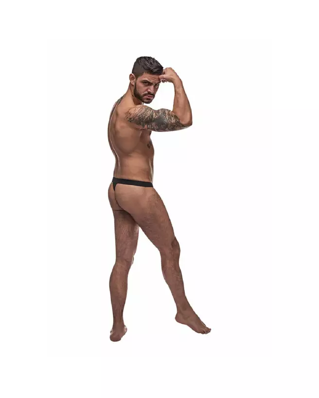 Bong Thong noir S/M Male Power jockstrap élégant et confortable-2