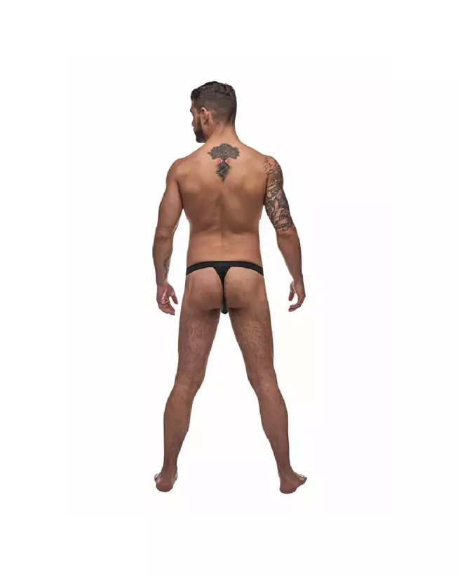 Bong Thong noir S/M Male Power jockstrap élégant et confortable-3