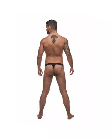 Bong Thong noir S/M Male Power jockstrap élégant et confortable-3