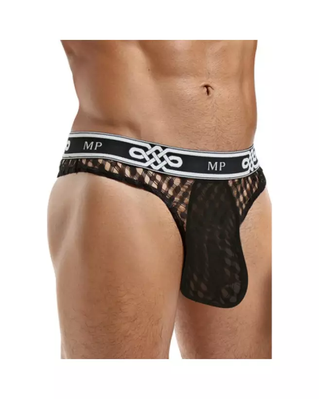 Image du Jockstrap Lo Rise Thong Noir Taille L/XL par Male Power-1