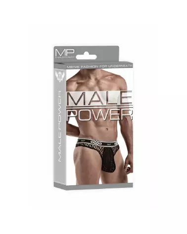 Image du Jockstrap Lo Rise Thong Noir Taille L/XL par Male Power-2