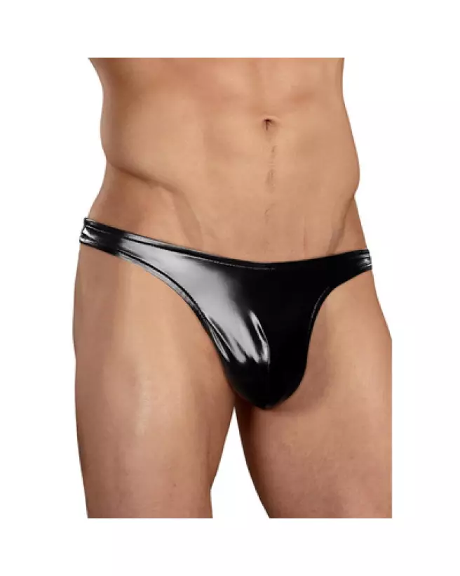 Photo Classic Thong S noir Male Power - Jockstrap élégant et confortable-1