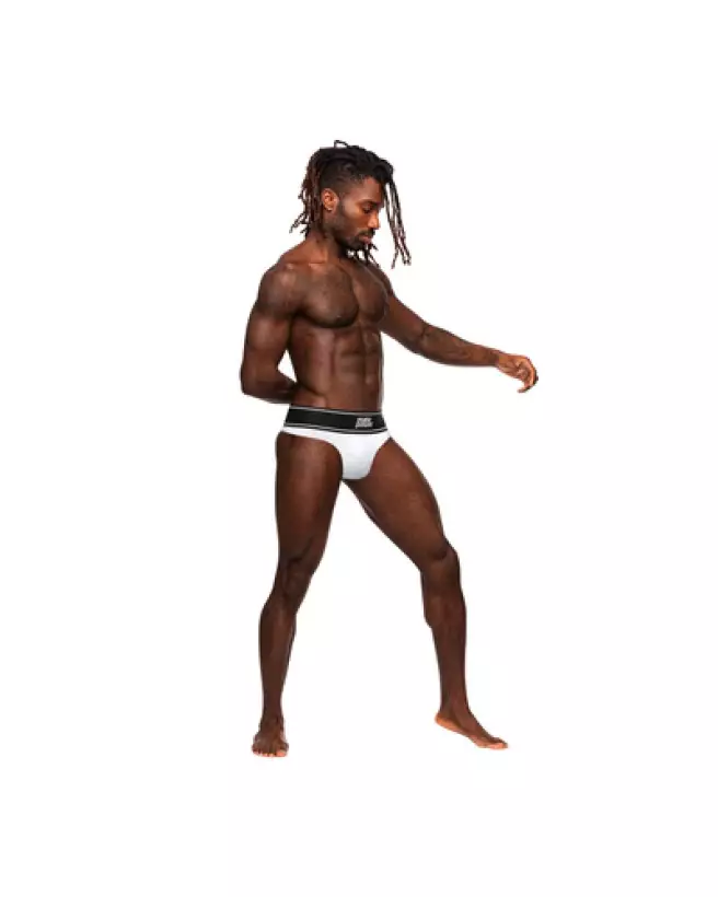 Image du Bong Thong Jockstrap Blanc S/M par Male Power - Sous-Vêtements Élégants pour Homme-1