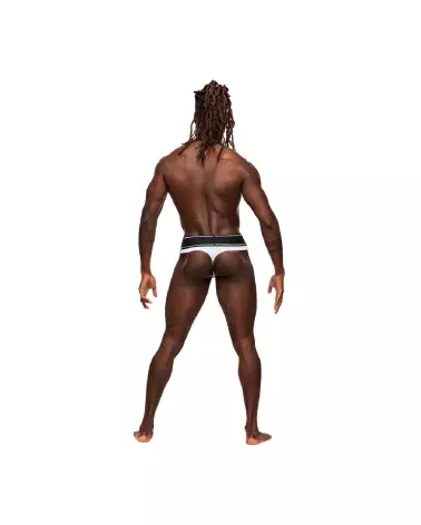 Image du Bong Thong Jockstrap Blanc S/M par Male Power - Sous-Vêtements Élégants pour Homme-2