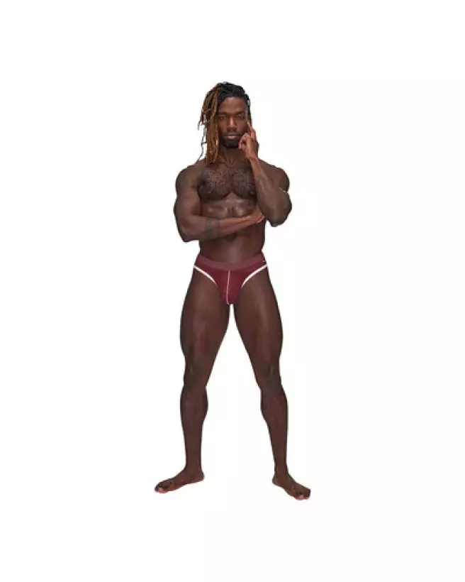 Sport Mesh Thong S/M de Male Power en mesh respirant pour sportifs-1